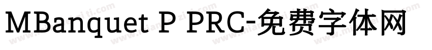 MBanquet P PRC字体转换